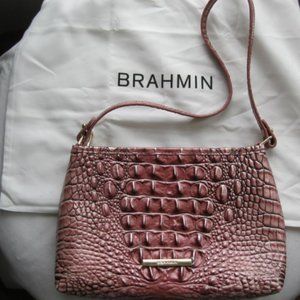 Brahmin Handbag - Pinkish tones -  New - unused -  6 1/2" x 9" with  23" strap